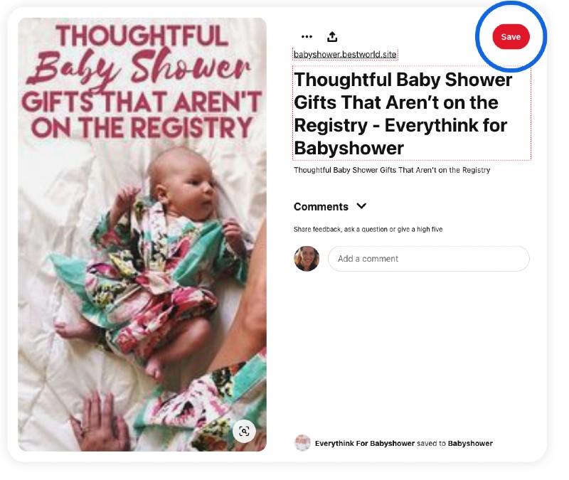 baby shower pinterest great ad copy