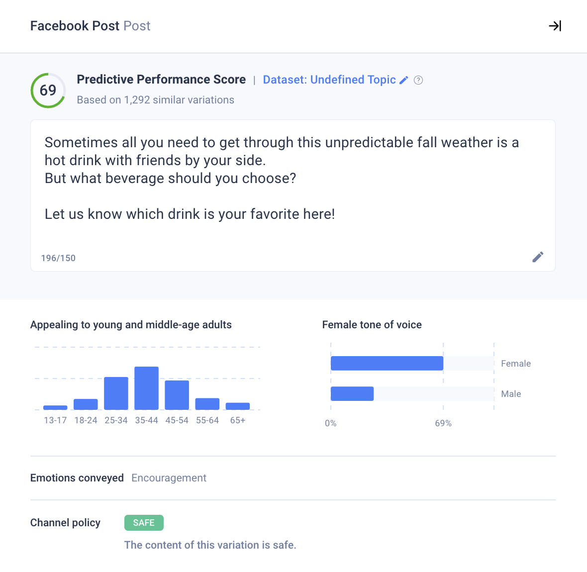 Facebook Post Generator, Gen AI Built for Marketers