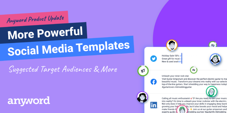 more powerful social media templates and more in Anyword's april product update