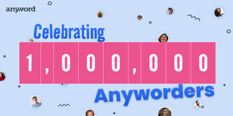 anyword celebrates one million users